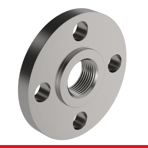 F3-FRTR 1 in   300#   Raised Face  T316L Stainless Steel Threaded Flange